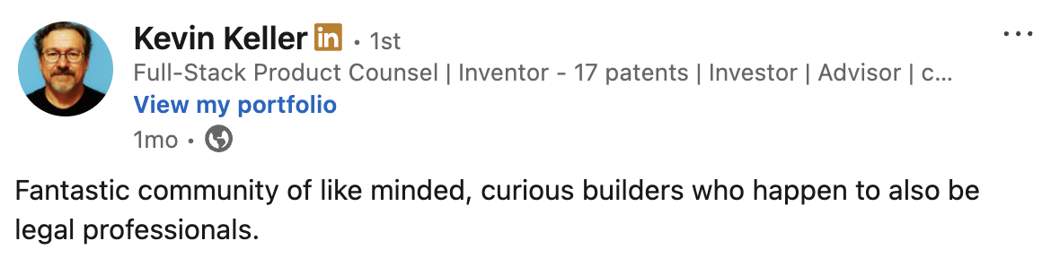 Kevin Keller on the LegalQuants community